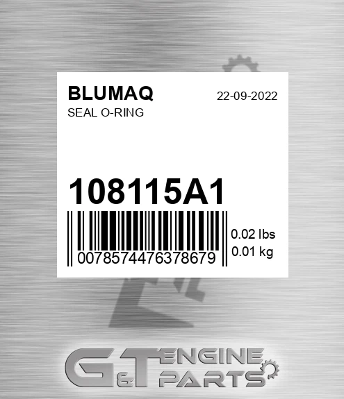 108115A1 BLUMAQ Seal O-ring