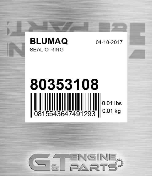 80353108 BLUMAQ Seal O-ring