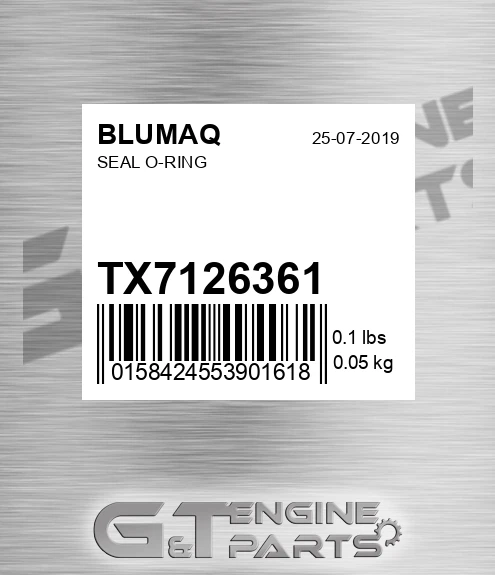 TX7126361 Seal O-ring for BLUMAQ