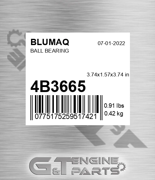 4B-3665 Ball Bearing for BLUMAQ