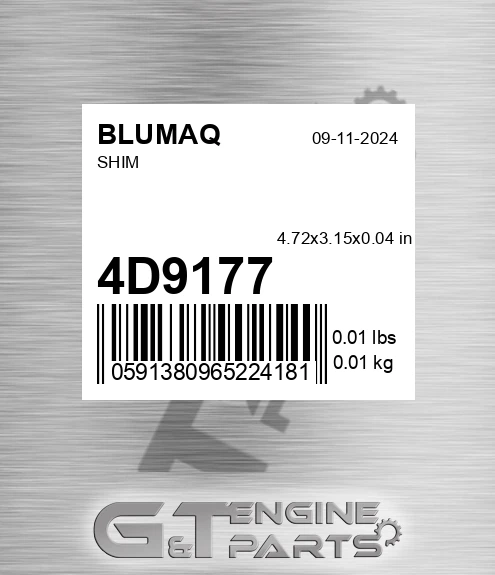 4D-9177 Shim