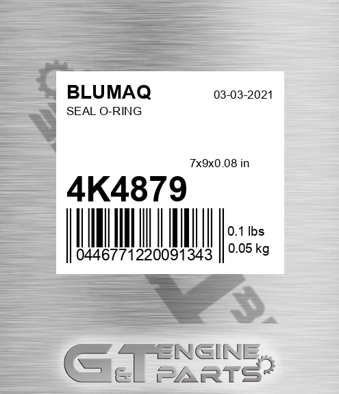 4K-4879 Seal O-ring for BLUMAQ