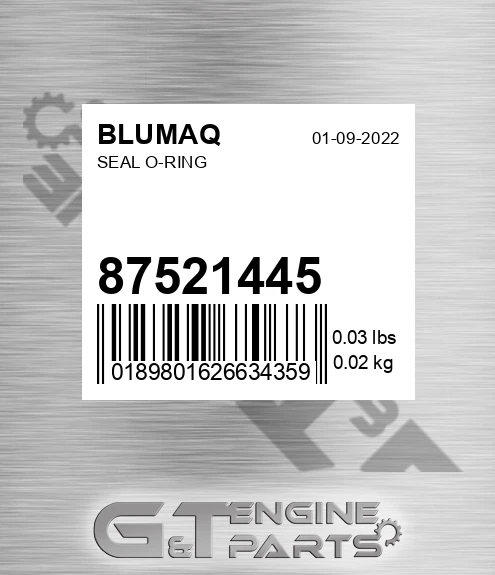 87521445 Seal O-ring