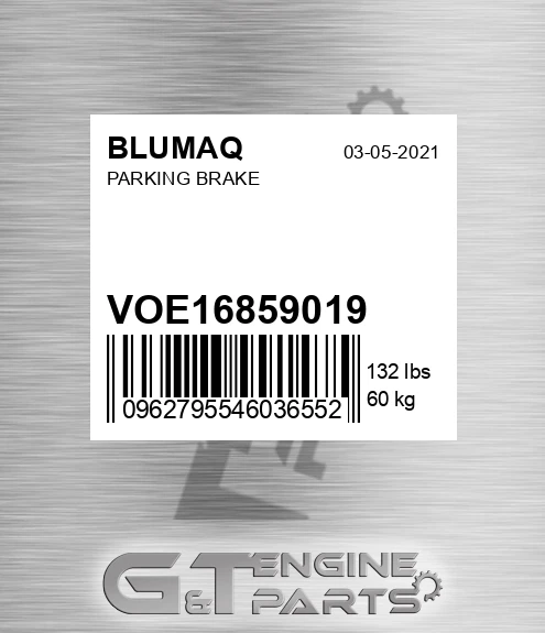 VOE16859019 Parking Brake for BLUMAQ