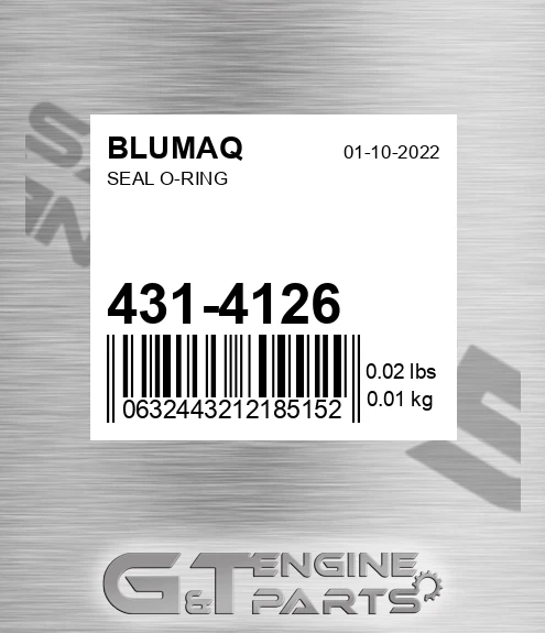 431-4126 Seal O-ring for BLUMAQ