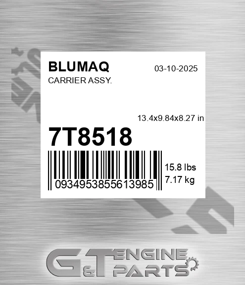 7T-8518 Carrier Assy. for BLUMAQ
