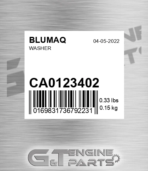 CA0123402 Washer