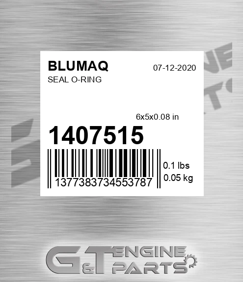 140-7515 Seal O-ring for BLUMAQ