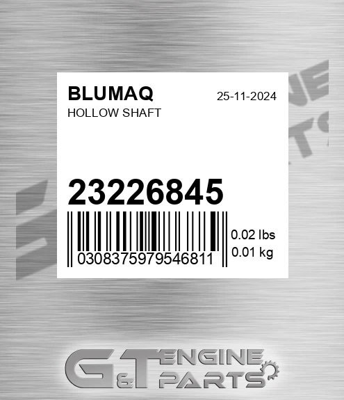 23226845 Hollow Shaft for BLUMAQ
