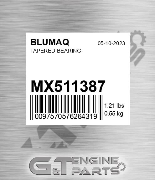 MX511387 BLUMAQ Tapered Bearing