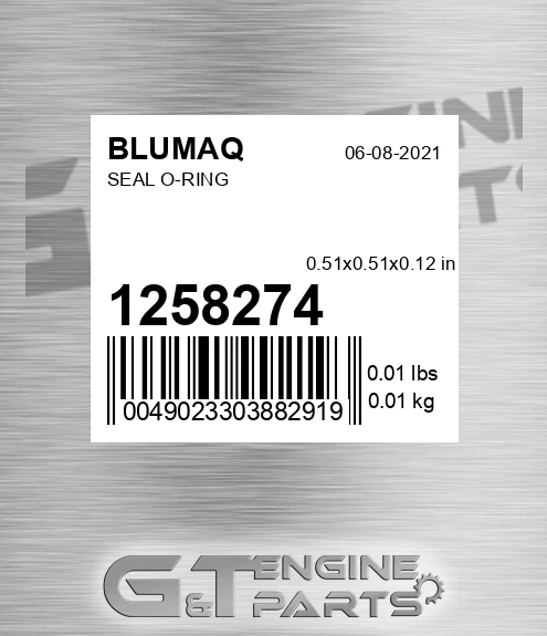 125-8274 Seal O-ring for BLUMAQ