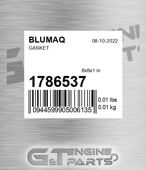 178-6537 Gasket for BLUMAQ