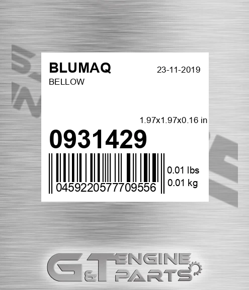 093-1429 Bellow for BLUMAQ