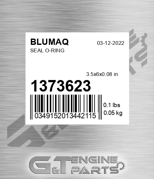 137-3623 Seal O-ring for BLUMAQ