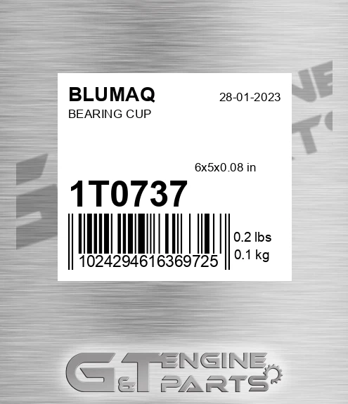 1T-0737 Bearing Cup for BLUMAQ