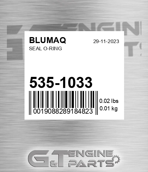 535-1033 Seal O-ring for BLUMAQ