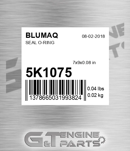 5K-1075 Seal O-ring for BLUMAQ