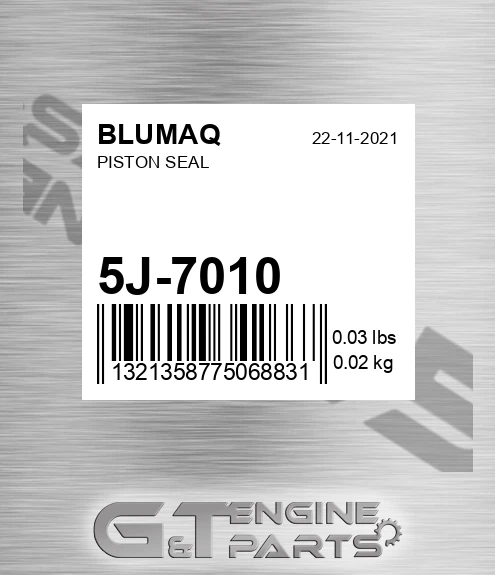 5J-7010 Piston Seal for BLUMAQ