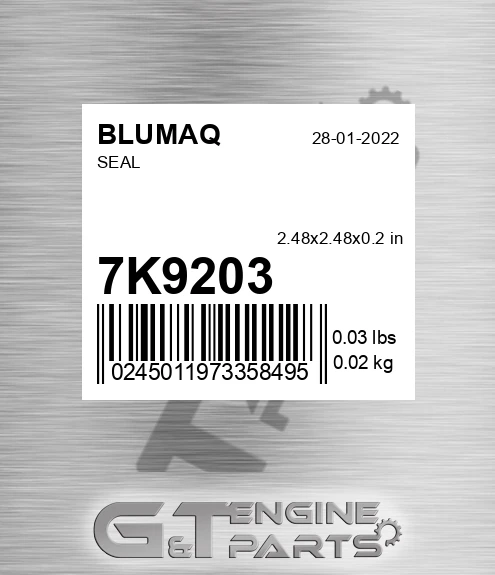 7K-9203 Seal for BLUMAQ
