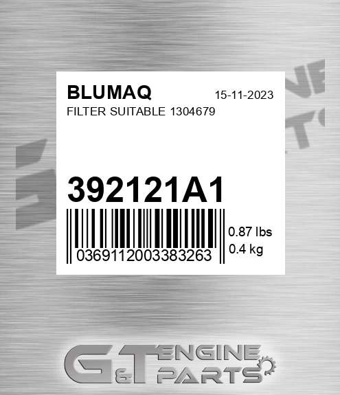 392121A1 Filter Suitable 1304679
