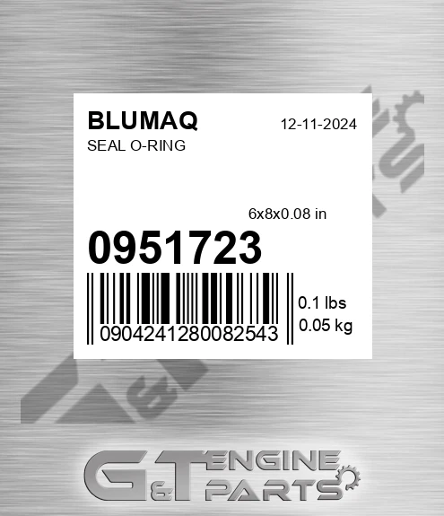 095-1723 Seal O-ring for BLUMAQ