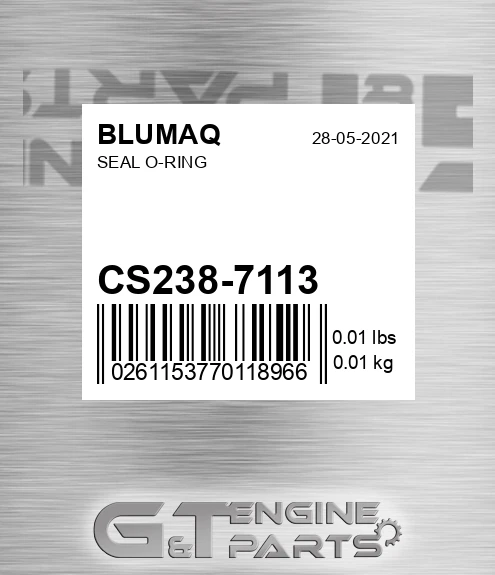 CS238-7113 Seal O-ring for BLUMAQ
