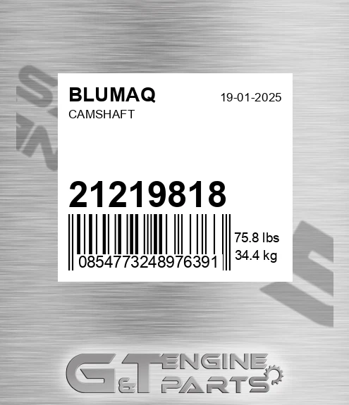 21219818 Camshaft