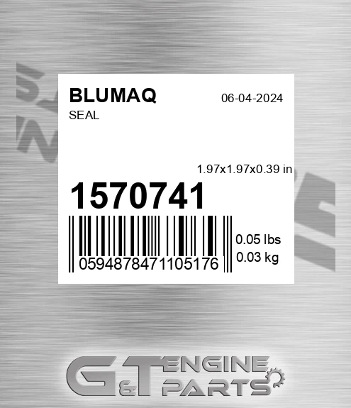157-0741 Seal for BLUMAQ