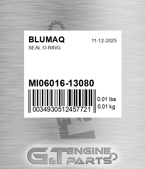 MI06016-13080 Seal O-ring for BLUMAQ