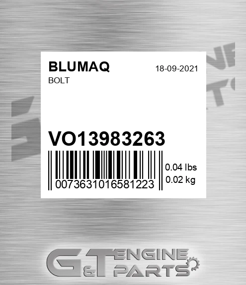 VO13983263 Bolt for BLUMAQ