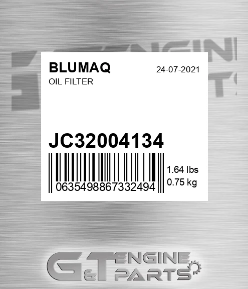 JC32004134 Oil Filter
