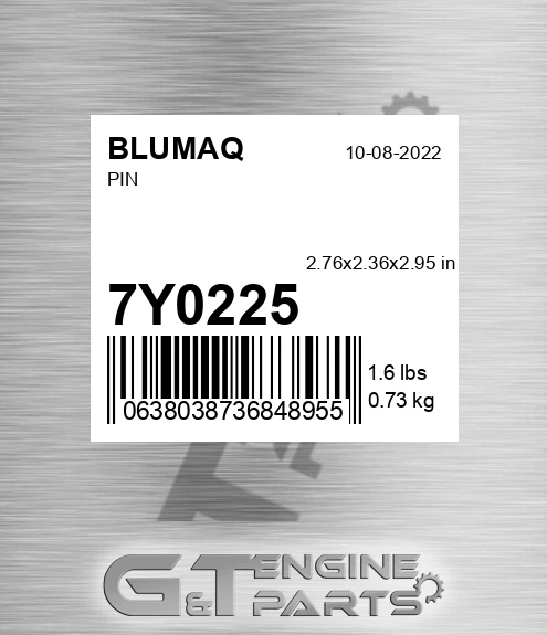 7Y-0225 Pin for BLUMAQ