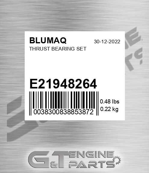 E21948264 Thrust Bearing Set for BLUMAQ