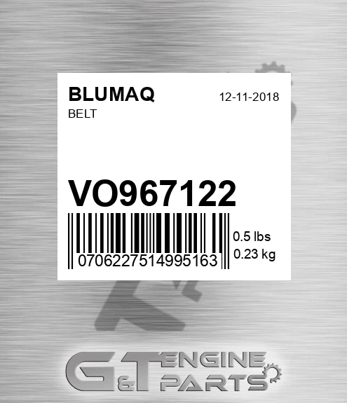 VO967122 Belt for BLUMAQ
