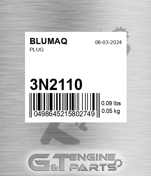 3N-2110 BLUMAQ Plug