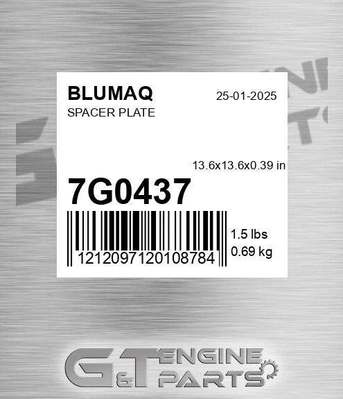7G-0437 Spacer Plate for BLUMAQ