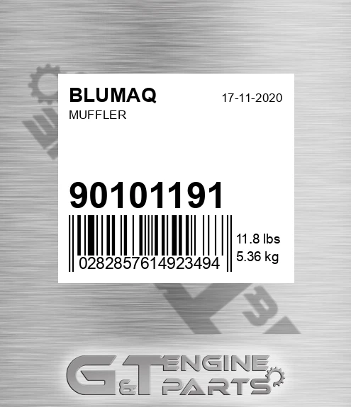 901.01191 Muffler for BLUMAQ