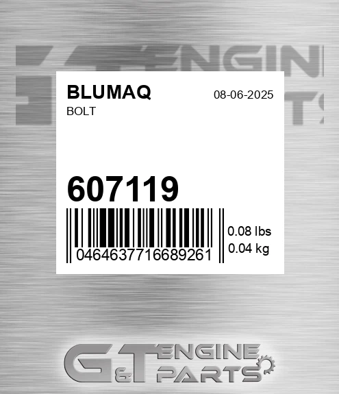 607119 Bolt