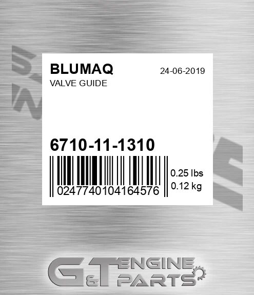6710-11-1310 Valve Guide for BLUMAQ