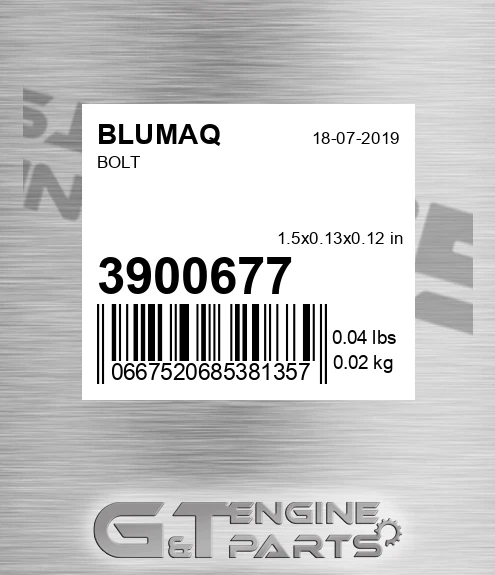 3900677 BLUMAQ Bolt