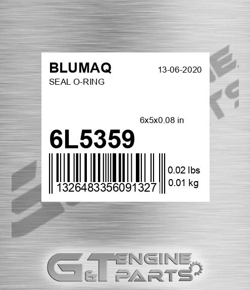 6L-5359 Seal O-ring for BLUMAQ