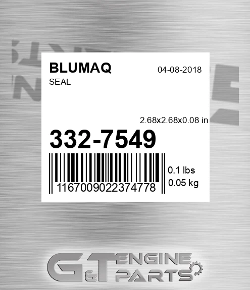 332-7549 Seal for BLUMAQ
