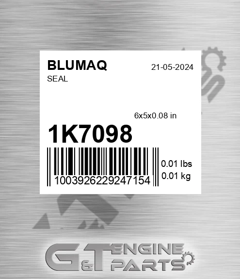 1K-7098 Seal for BLUMAQ