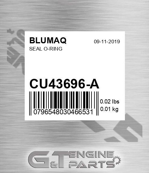 CU43696-A Seal O-ring for BLUMAQ
