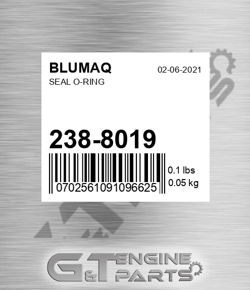 238-8019 BLUMAQ Seal O-ring