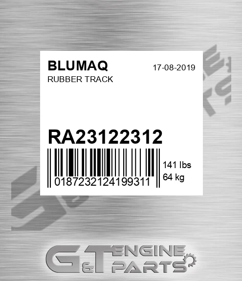 RA231-22312 Rubber Track for BLUMAQ