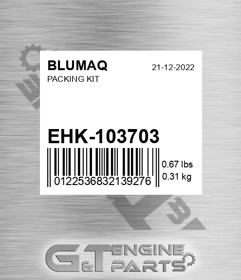 EHK-103703 Packing Kit for BLUMAQ