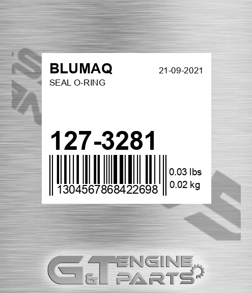127-3281 Seal O-ring for BLUMAQ