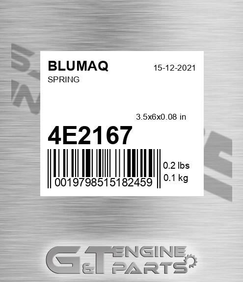 4E-2167 Spring for BLUMAQ