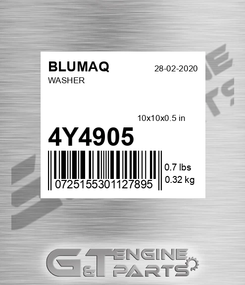 4Y-4905 Washer for BLUMAQ
